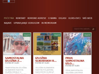 Frontpage screenshot for site: Udruženje likovnih i književnih stvaralaca Pula (http://www.uliks.hr)
