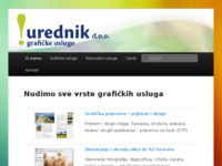 Frontpage screenshot for site: Urednik d.o.o. (http://www.urednik.hr/)