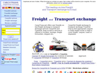 Frontpage screenshot for site: (http://www.cargotrans.net)