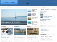 Frontpage screenshot for site: (http://www.reisefuehrer-kroatien.com)