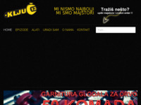 Frontpage screenshot for site: Ključ 13 (http://www.kljuc13.com)