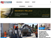 Frontpage screenshot for site: VG Danas (http://www.vgdanas.hr)