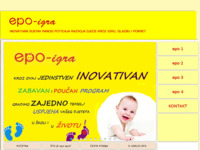 Frontpage screenshot for site: Edukativno poticajna igra za bebe i djecu 0-3 godine starosti (http://www.epo-igra.com)