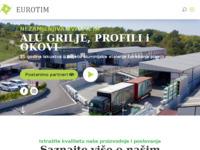 Frontpage screenshot for site: Eurotim: Grilje, okovi, alu i pvc stolarija (http://www.eurotim.com.hr)