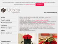 Frontpage screenshot for site: Cvjećarnica Ljubica (http://www.cvjecarnicaljubica.com)