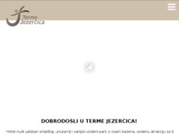 Frontpage screenshot for site: (http://www.terme-jezercica.hr/)