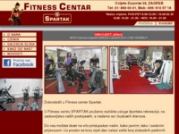 Frontpage screenshot for site: Fitness centar Spartak - Zagreb - Kruge (http://www.fitness-spartak.hr)