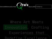 Frontpage screenshot for site: (http://qmini.hr)