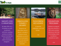 Frontpage screenshot for site: (http://www.zoo-osijek.hr)