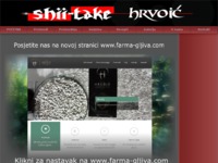 Frontpage screenshot for site: (http://www.shiitake-hrvoic.hr)