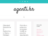 Frontpage screenshot for site: Web sjedište ovlaštenih agenata i agencija (posrednika) za nekretnine u Hrvatskoj (http://www.agenti.hr)