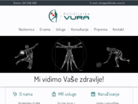 Frontpage screenshot for site: (http://www.poliklinika-vura.hr)