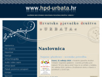 Frontpage screenshot for site: Hrvatsko pjevačko društvo (http://www.hpd-urbata.hr)