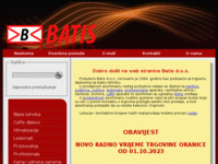 Frontpage screenshot for site: Batis d.o.o. (http://www.batis.hr)