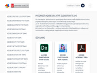 Frontpage screenshot for site: Adobe (http://adobe.software.hr)