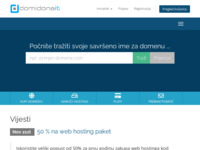 Frontpage screenshot for site: (http://www.domidona.com)