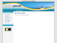 Frontpage screenshot for site: Otočki vjesnik (http://www.otocki.hr/)