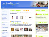 Frontpage screenshot for site: (http://www.uredjenjedoma.com/)
