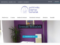 Frontpage screenshot for site: (http://www.poliklinika-sremac-bohacek.com/)