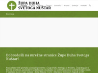 Frontpage screenshot for site: (http://www.zupaduhasvetoga-nustar.hr)