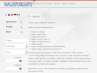 Frontpage screenshot for site: (http://www.valturist.hr/)