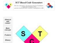Slika naslovnice sjedišta: Generatori koda temeljeni na SCT modelu (http://generators.foi.hr)