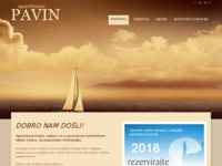 Frontpage screenshot for site: (http://www.apartmani-pavin.hr)