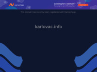 Frontpage screenshot for site: (http://karlovac.info)