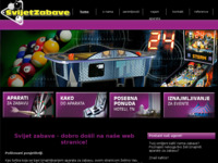 Frontpage screenshot for site: Svijet zabave - aparati za zabavu - zabavne igre (http://www.svijetzabave.com/)