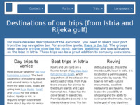Frontpage screenshot for site: Izleti brodom Istra (http://www.excursions-heju.com)