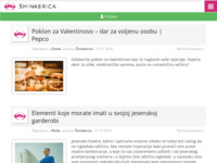 Frontpage screenshot for site: Šminkerica - Make up i lifestyle portal (http://www.sminkerica.com)