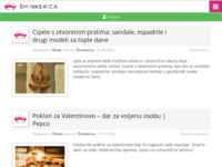 Frontpage screenshot for site: Šminkerica - Make up i lifestyle portal (http://www.sminkerica.com)