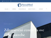 Frontpage screenshot for site: NovaMed zdravstveni centar Zagreb (http://www.novamed.hr)