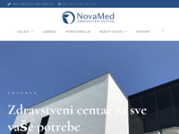 Frontpage screenshot for site: NovaMed zdravstveni centar Zagreb (http://www.novamed.hr)