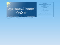 Frontpage screenshot for site: Apartmani Runac – Otok Hvar (http://www.inet.hr/~jrunac)