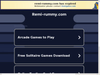 Frontpage screenshot for site: (http://www.remi-rummy.com)