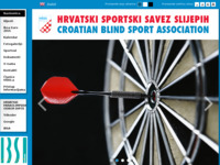 Frontpage screenshot for site: Hrvatski športski savez slijepih (http://www.hsss-cbsa.hr/)