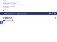 Slika naslovnice sjedišta: Pora - Razvojna agencija Podravine i Prigorja (http://www.pora.com.hr/)