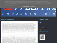 Frontpage screenshot for site: (http://www.projektni-biro.blogspot.com/)
