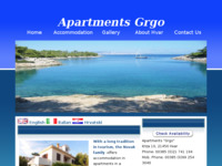 Frontpage screenshot for site: Apartmani Grgo (http://www.apartmani-grgo.com)