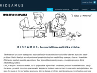 Frontpage screenshot for site: Rideamus - humoristično-satirička zbirka (http://rideamus.weebly.com)