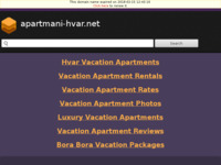 Frontpage screenshot for site: (http://www.apartmani-hvar.net)