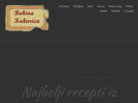 Frontpage screenshot for site: Bakina Kuharica (http://www.bakinakuharica.com)
