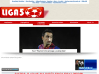 Frontpage screenshot for site: Liga5 (http://liga5.pondi.hr)
