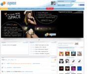 Frontpage screenshot for site: iSPACE - socijalna mreža (http://www.ispace.hr)