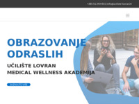 Frontpage screenshot for site: Učilište Lovran - spa wellness akademija (http://akademija.wellness.hr)
