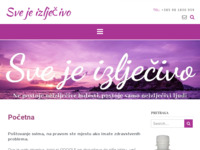 Frontpage screenshot for site: (http://www.svejeizljecivo.com)