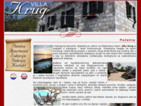 Frontpage screenshot for site: Villa Krug, Brela (http://www.villakrug.com)