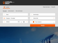 Frontpage screenshot for site: Letovi.hr - aviokarte, hoteli, rezervacije, kupnja (http://www.letovi.hr)