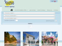 Frontpage screenshot for site: (http://eurotours-makarska.com)